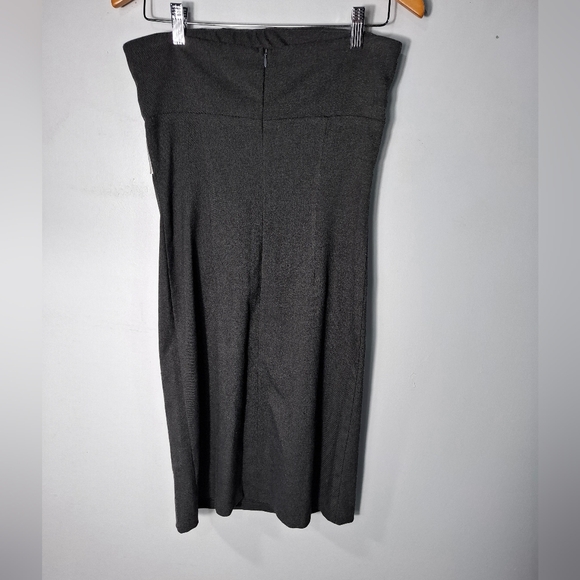 Ruth Neiman Marcus Gray Rayon Blend Silk Bow Accent Strapless Dress Size 4 New - Picture 7 of 10